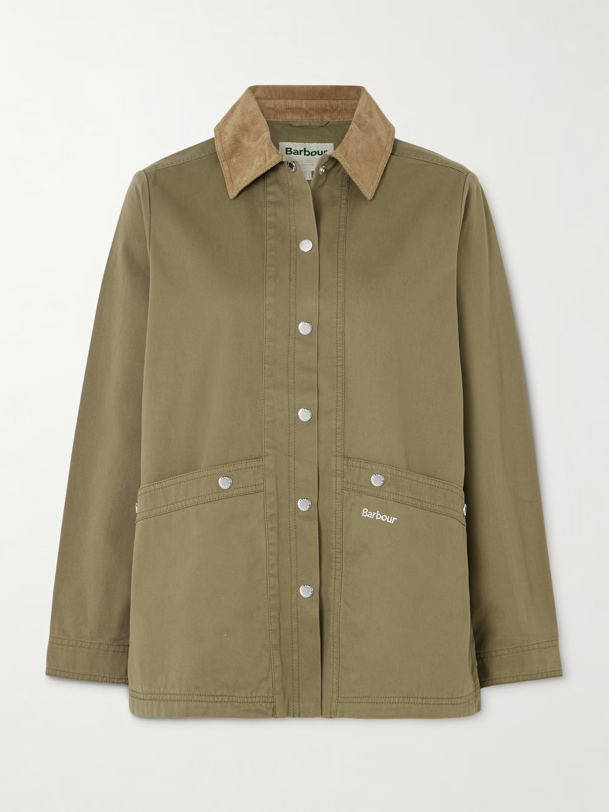 Sonnie corduroy-trimmed cotton-canvas jacket | NET-A-PORTER APAC