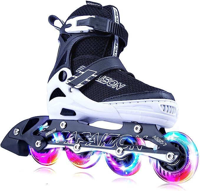PAPAISON Adjustable Inline Skates for Kids and Adults with Full Light Up Wheels, Outdoor Roller B... | Amazon (US)