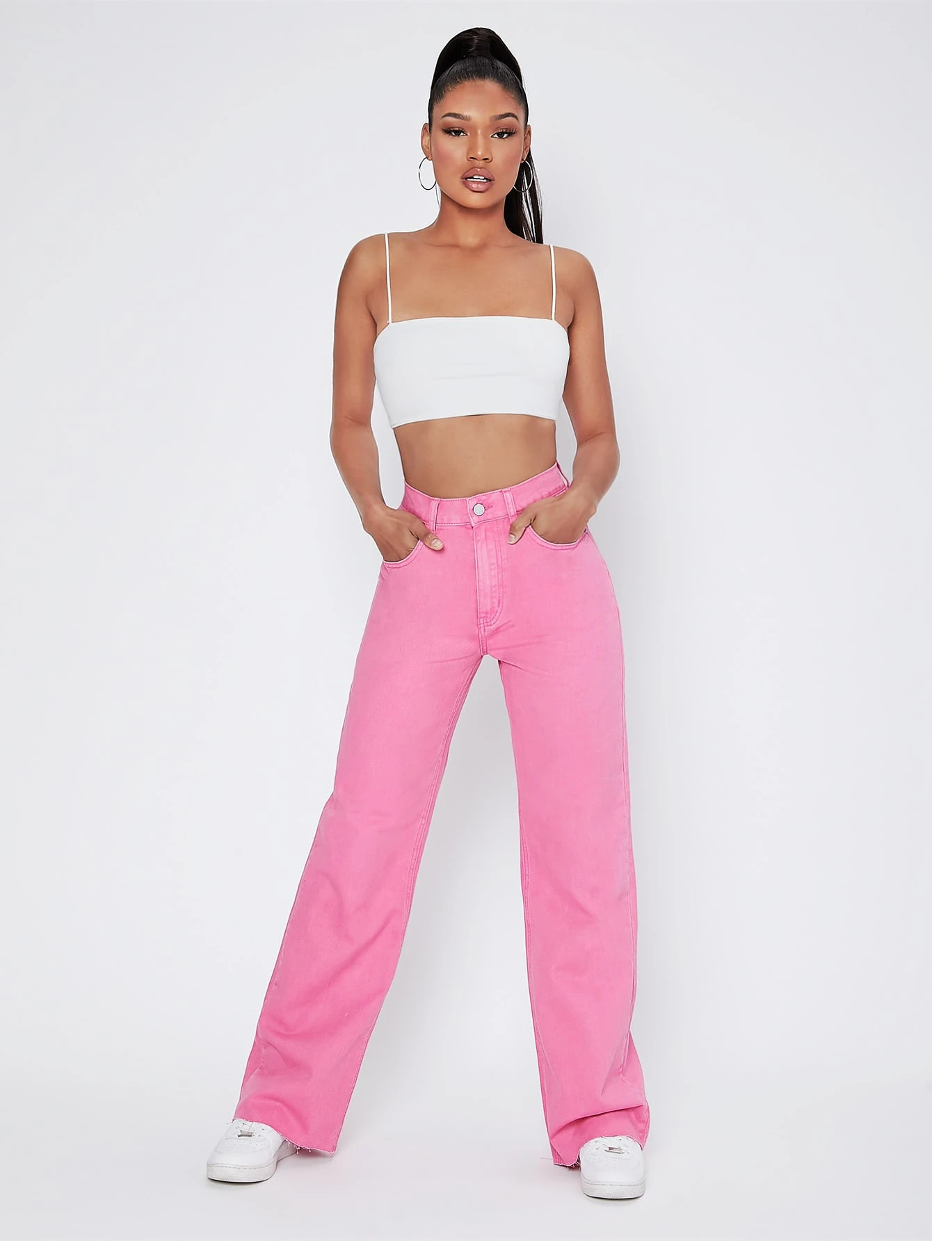 SHEIN Essnce Vintage 90s High-Waist Denim Boyfriend Fit Jeans | SHEIN