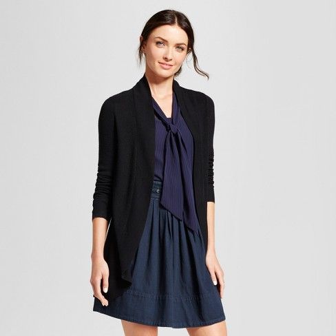 Women's Long Sleeve Ribbed Cuff Cardigan - A New Day™ | Target