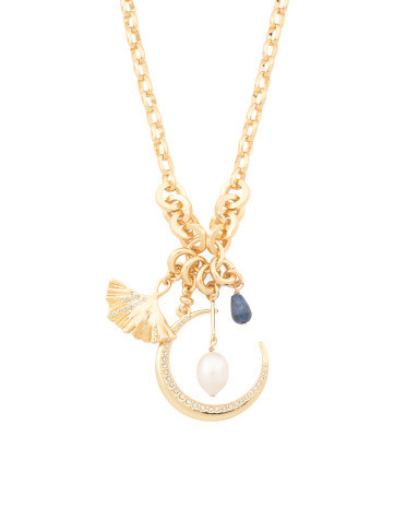 Moon Pendant Charms Necklace | TJ Maxx