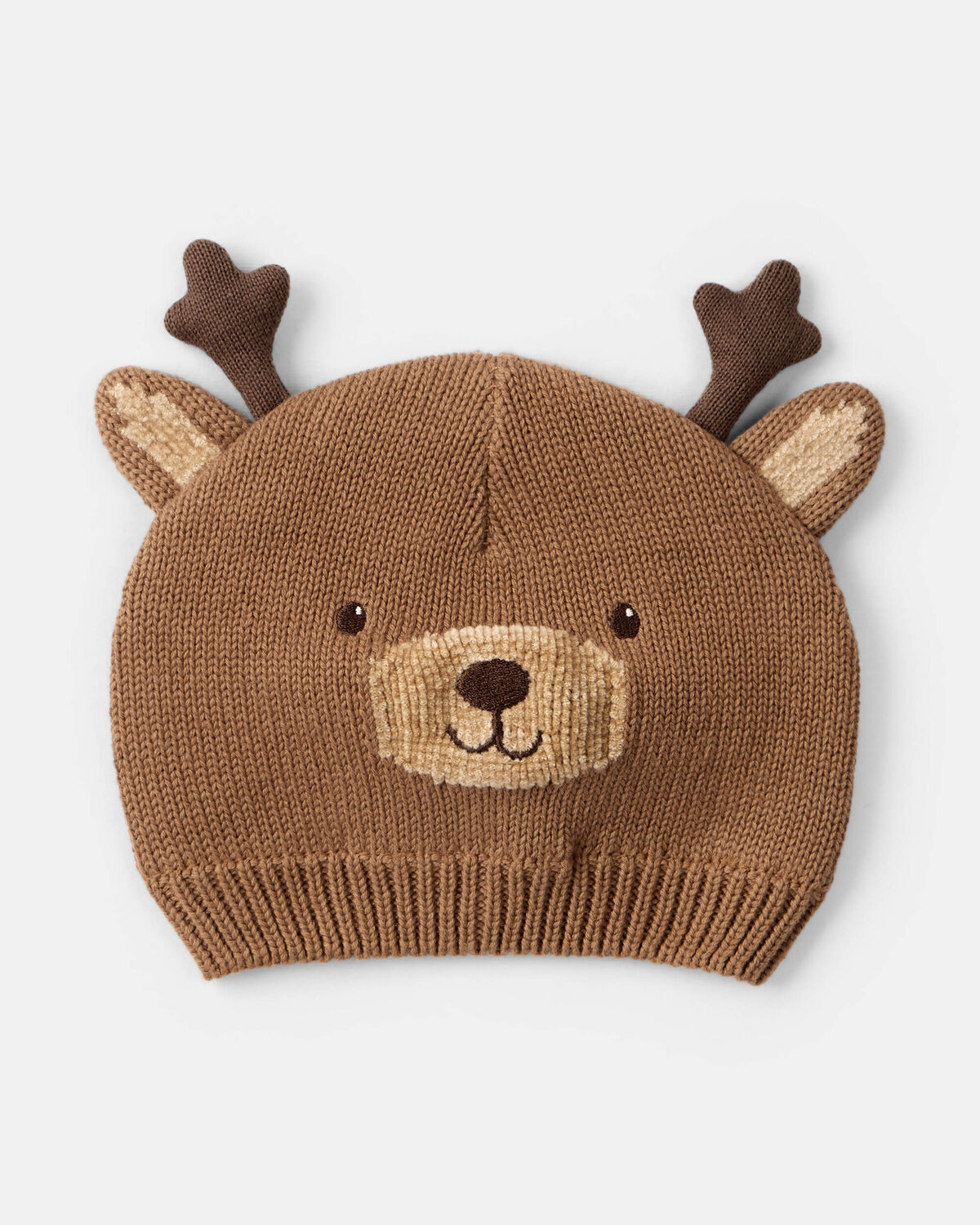 Baby Christmas Reindeer Crochet Hat - Brown | Carter's Inc