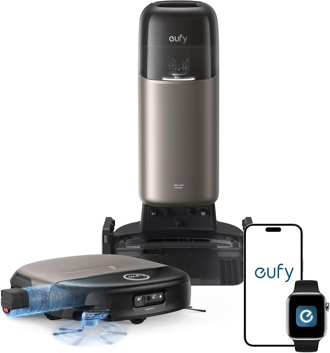 eufy Omni S2 Robot Vacuum and Mop Combo for Hardwood and Carpet, 99.99% Germ Removal, HydroJet™... | Amazon (US)