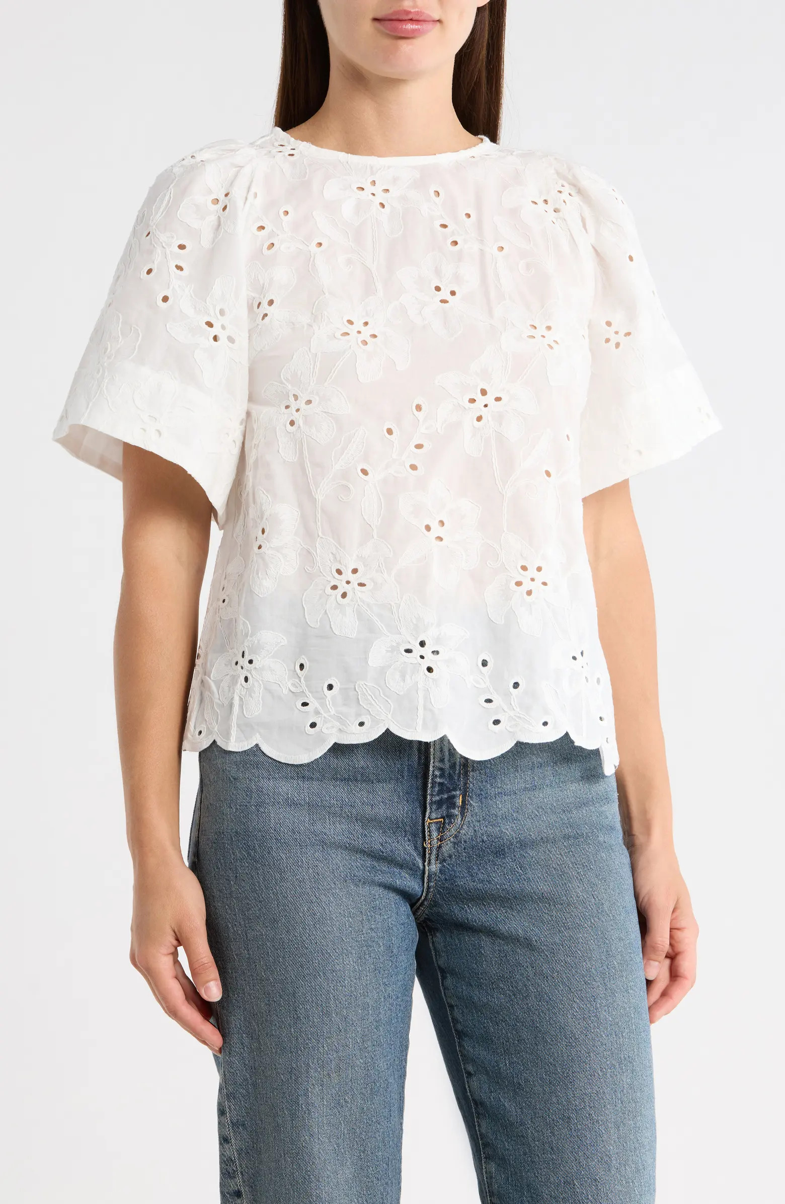 T Tahari Allover Eyelet Top | Nordstromrack | Nordstrom Rack