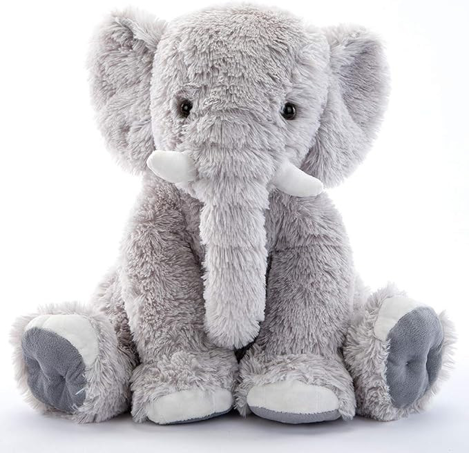 MorisMos Gray Elephant Stuffed Animal Soft Elephant Plush Toy for Girls Boys,20 Inches | Amazon (US)