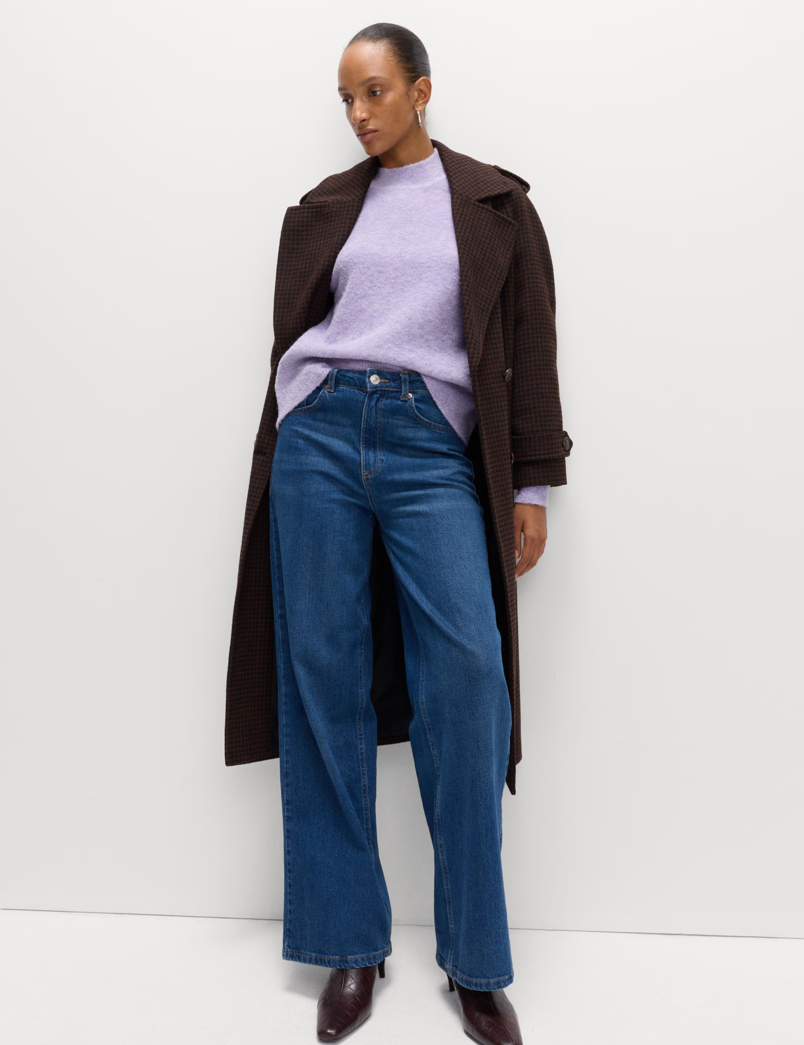 Wool Blend Textured Funnel Neck Jumper | Marks & Spencer (UK)