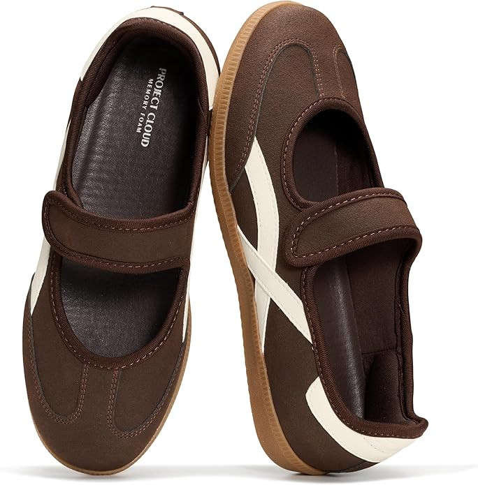 Project Cloud Comfortable Womens Shoes - Casual Trendy Mary Jane Shoes Women with Memory Foam - L... | Amazon (US)