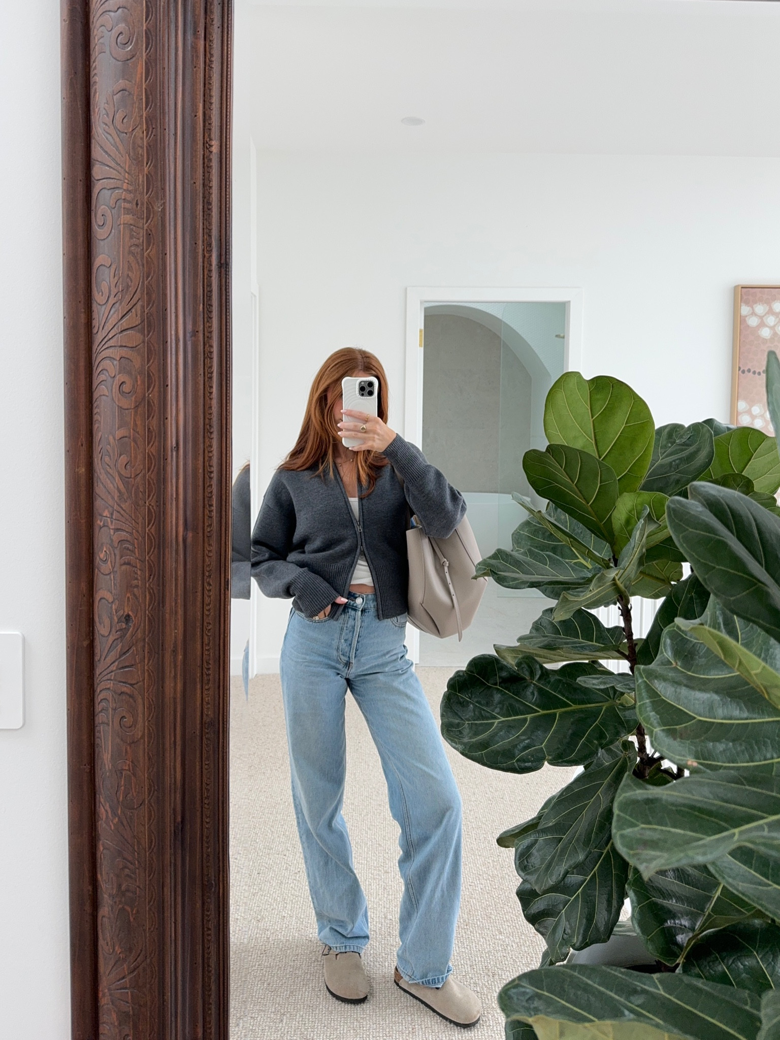 Jacket/cardigan kookai 
Bag Polene
Shoes Birkenstocks 

#LTKGiftGuide #LTKxMadewell #LTKSeasonal