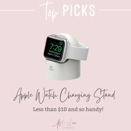 I love having this Apple Watch charger on my nightstand. It’s less than $10 and makes charging so simply  They’ve got a bunch of color options too! 

#LTKunder50 #LTKhome