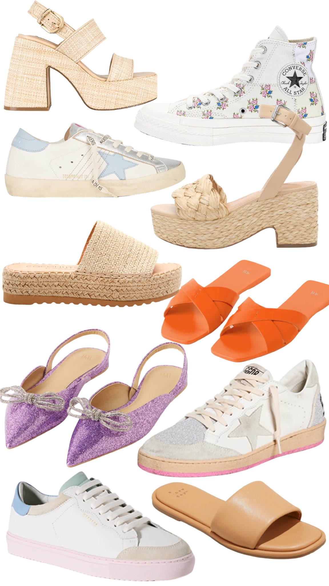 Spring shoes. Spring sandals. Sandals. Wedges. Espadrilles. Golden Goose. Vacation. H&M. Steve Madden. Shopbop. Revolve. Target. Target shoes. Target sandals. LTKshoecrush. LTKunder100. LTKunder50. LTKSeasonal. 

#LTKshoecrush #LTKunder100 #LTKSeasonal