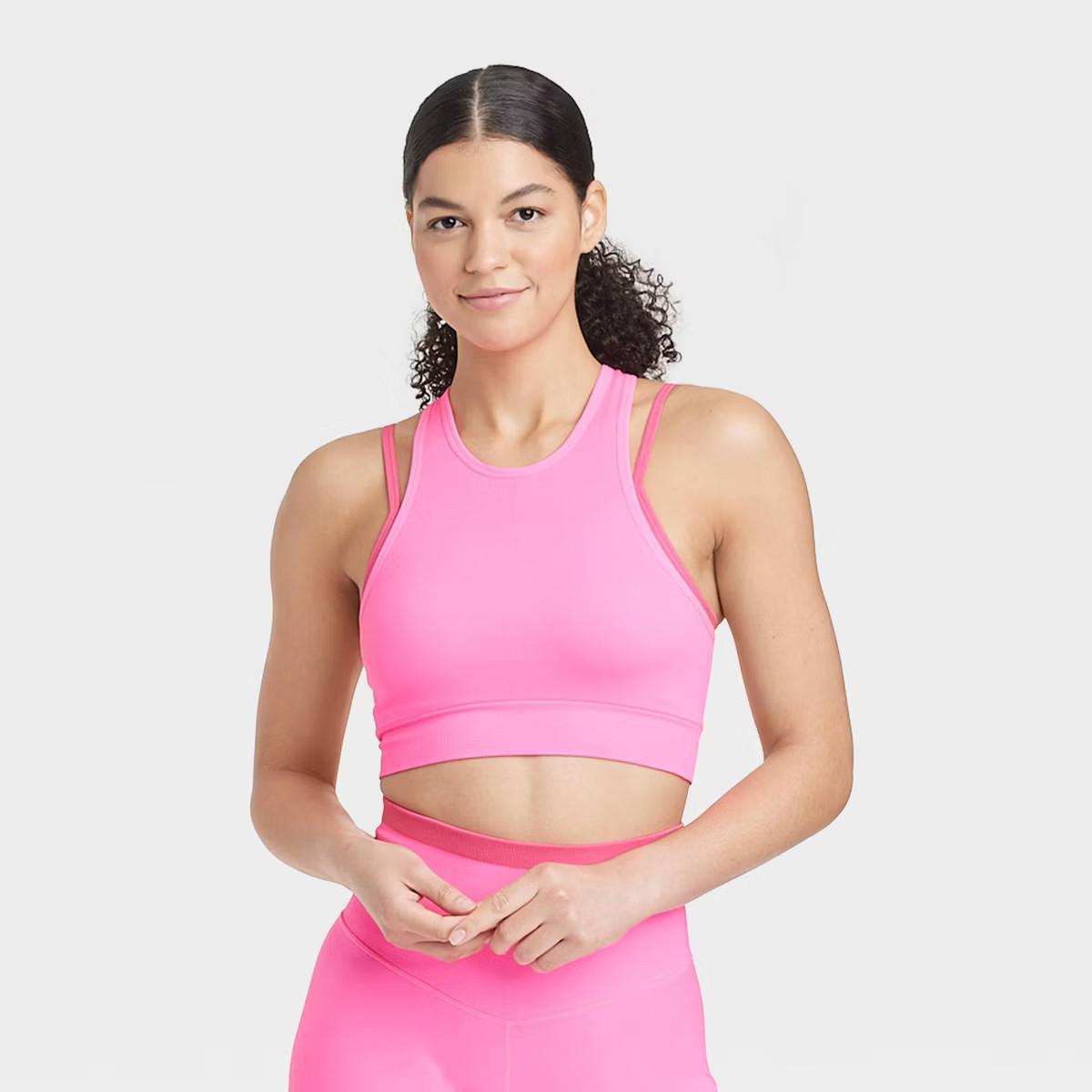 Women's Seamless Double Layer High Neck Bra - JoyLab™ | Target