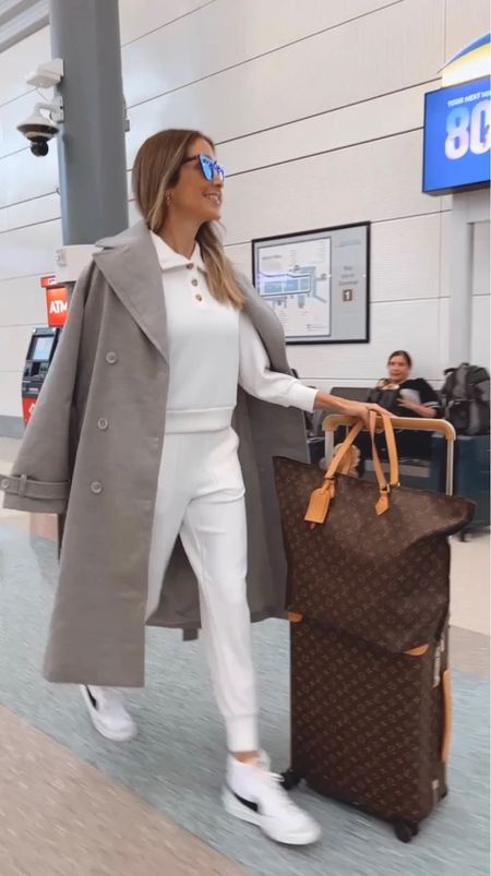 Airport Outfit Idea 
Loving this Walmart set, so comfortable and stylish 
Fits true to size
I’m wearing a size small 

#LTKtravel #LTKshoecrush #LTKstyletip