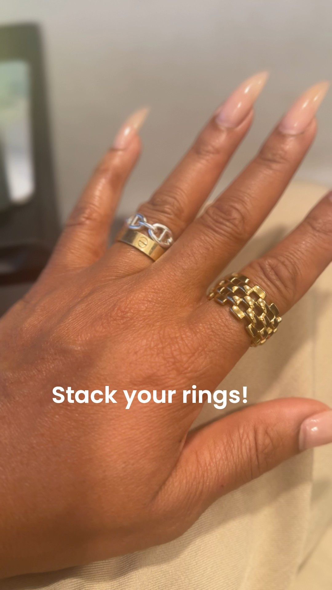 This is your sign to stack your rings! Mix your metal and play with gold!

#LTKOver40