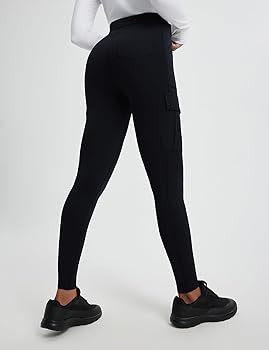 baleaf Women's Fleece Lined Leggings Thermal Hiking Pants Water Resistant Pockets Winter Warm Car... | Amazon (US)