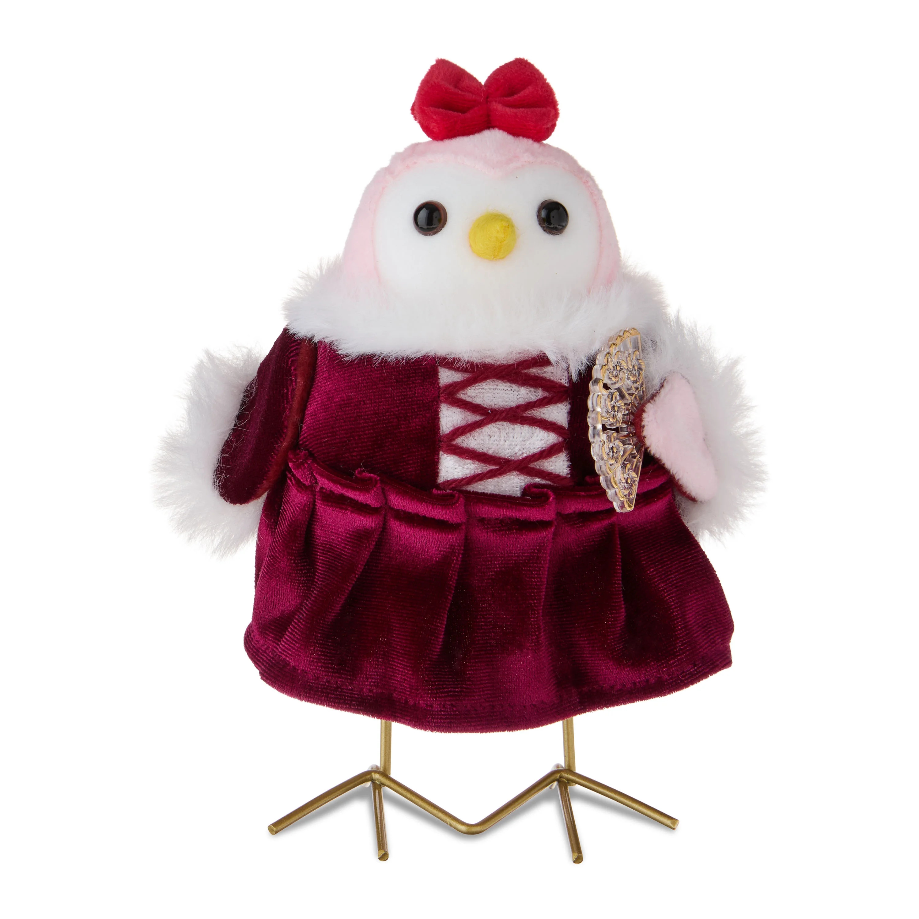 Fabric Bird with Fan Tabletop Decoration, Multicolor, 7", Valentine's Day by Way To Celebrate | Walmart (US)