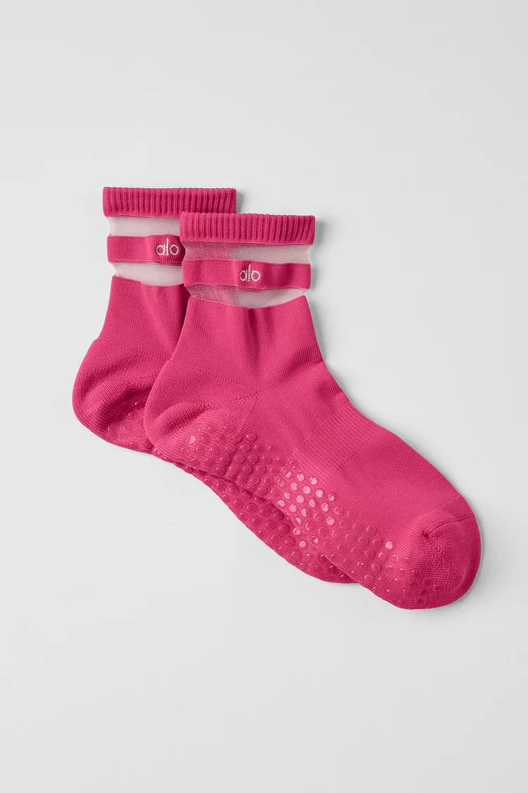 Women's Pulse Grip Sock - Pink Summer Crush | Alo Yoga