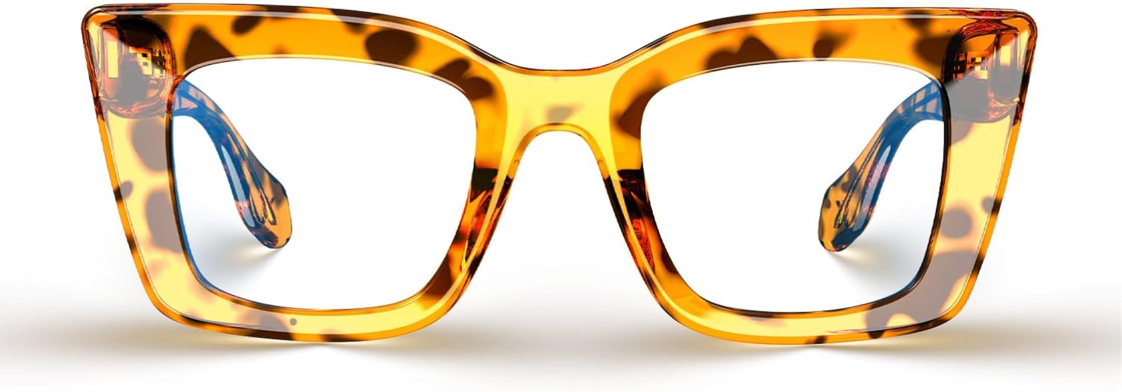 VISOONE Spring Hinge Cat Eye TR90 Blue Light Blocking Glasses with Anti Computer Glare for Women ... | Amazon (US)