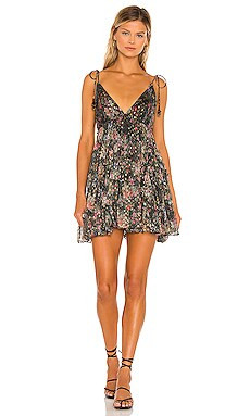 ROCOCO SAND Jane Tier Mini Dress in Black from Revolve.com | Revolve Clothing (Global)