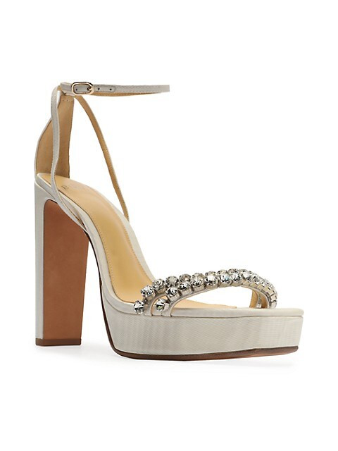 Agnes 120 Crystal-Embellished Platform Sandals | Saks Fifth Avenue