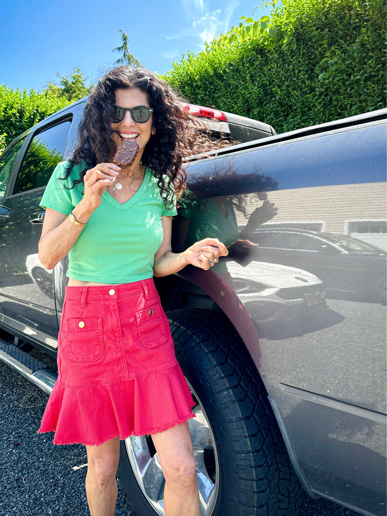 Michael Kors Fit and Flare Flounce Hem Denim Skirt ON SALE! Marked down from $98 to $58! 

#LTKsalealert #LTKSeasonal #LTKunder100