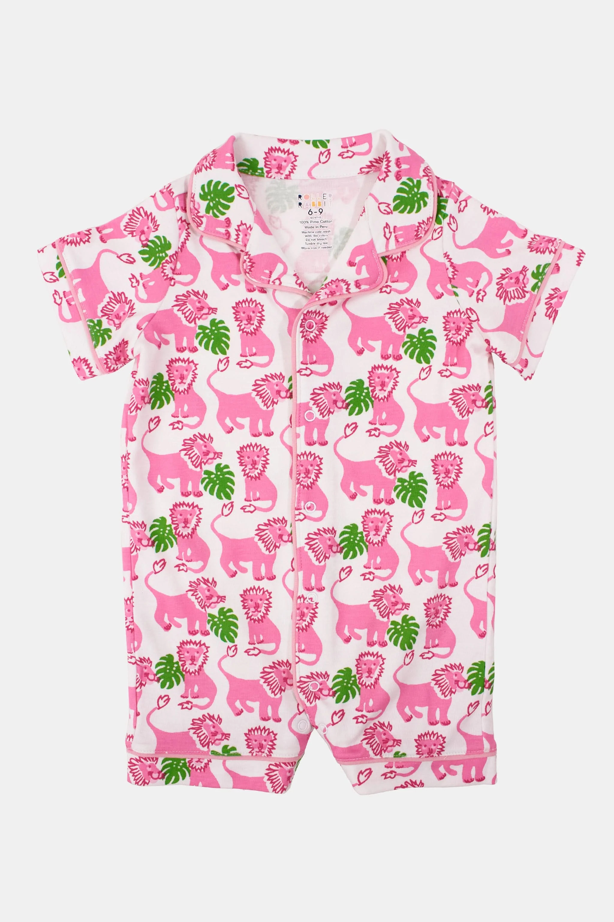 Infant Leo The Lion Polo Onesie | Roller Rabbit | Roller Rabbit