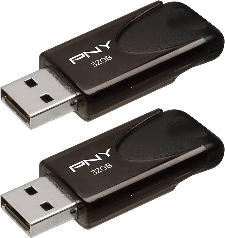 PNY 32GB Attaché 4 USB 2.0 Flash Drive 2-Pack, black | Amazon (US)