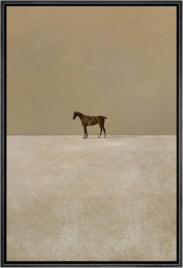 IDEA4WALL Framed Canvas Print Wall Art Girls Bedroom Decor Trendy Horse Portrait Posters Animals ... | Amazon (US)