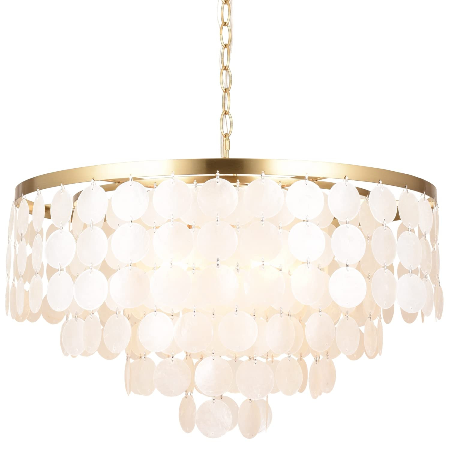 ALICE HOUSE 24" Dining Room Chandeliers Brushed Brass Finish 5 Light Coastal AL2608-P5 | Amazon (US)