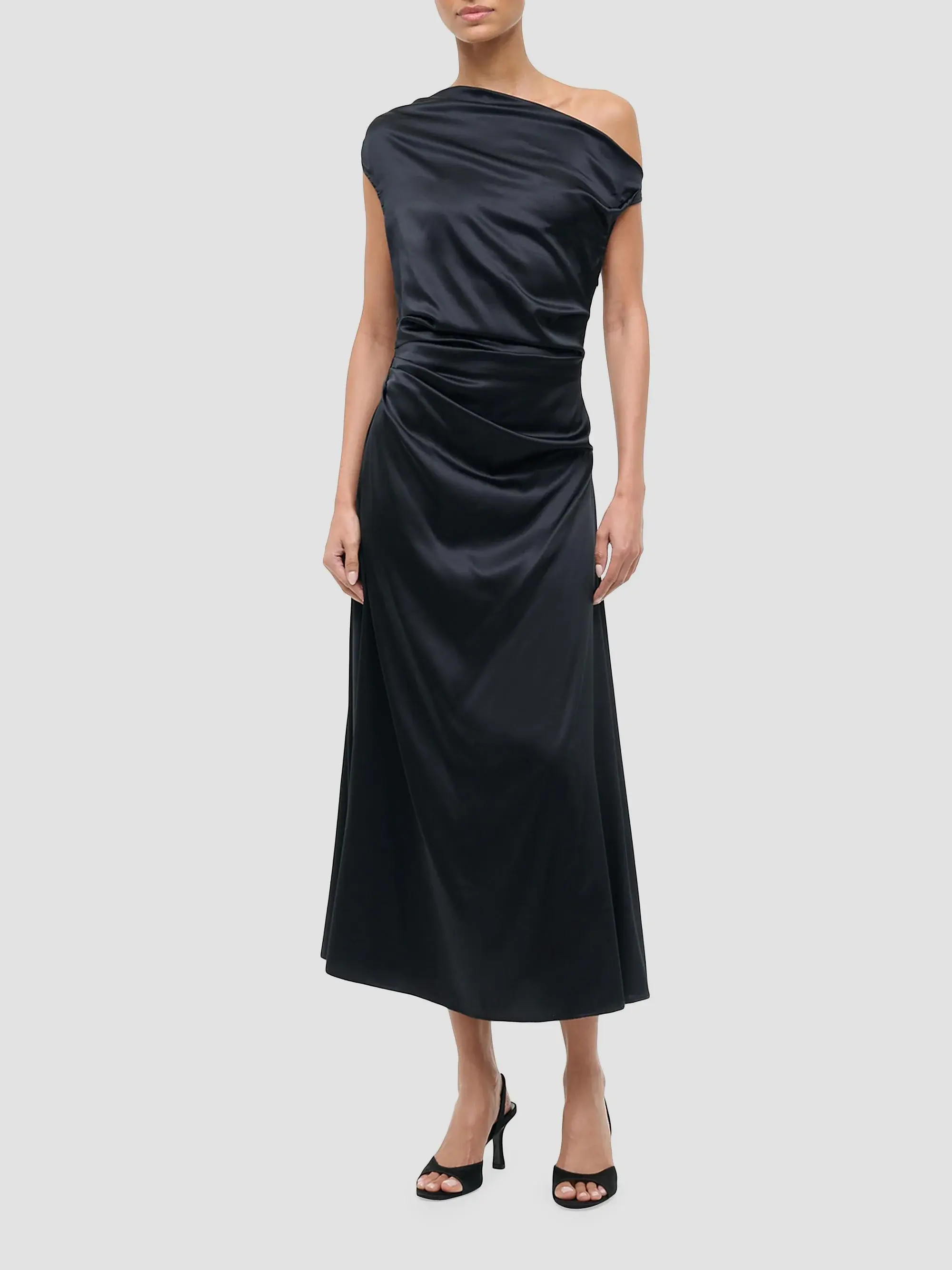 Phare Silk One-Shoulder Midi-Dress | Saks Fifth Avenue