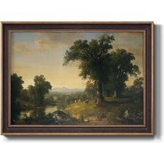 Renditions Gallery Nature Wall Art Bronze & Gold Framed Prints A Pastoral Scene of Landscape Abst... | Amazon (US)