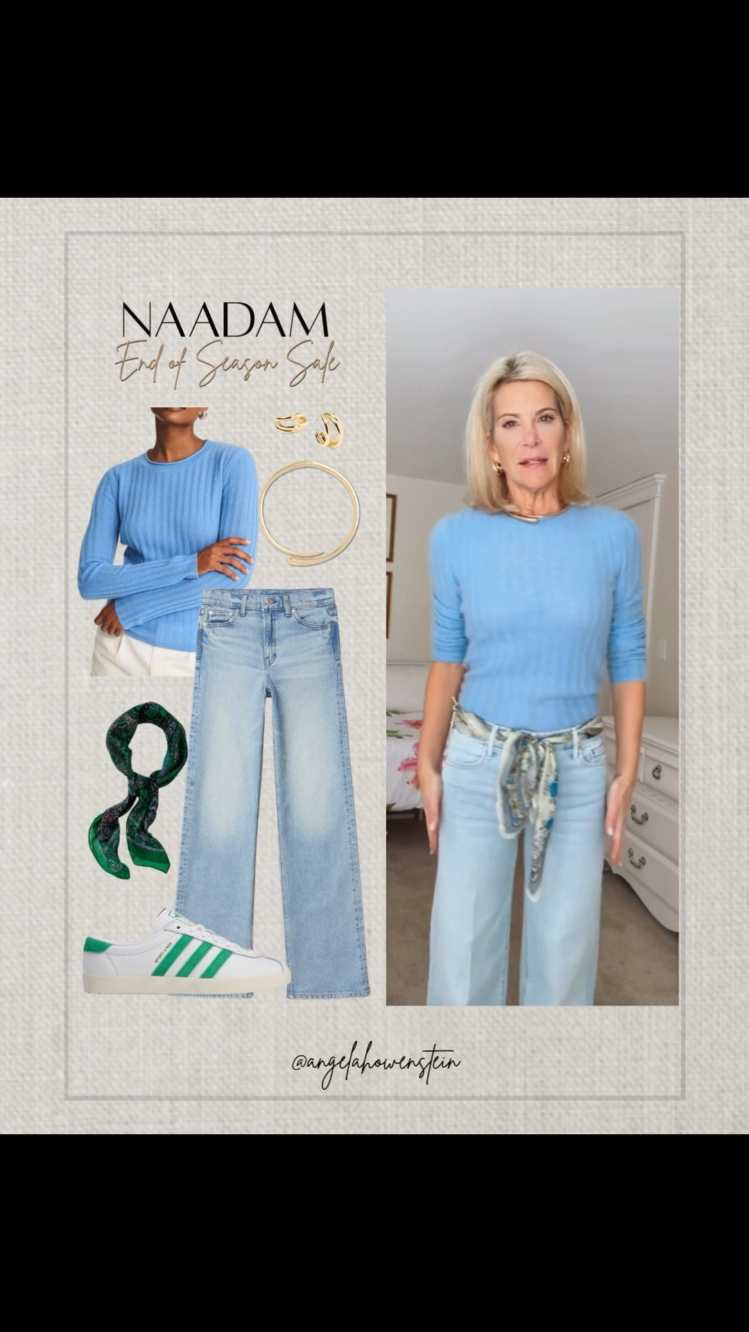 I’m not usually a scarf person, but this one changed my mind.
A soft blue, an easy knot, and suddenly the whole outfit feels finished.
Such a simple way to add a little interest without overthinking it.

#classiclook #casualoutfit #everydaystyle #denimstyle #casualchic



#LTKootd #LTKOver40