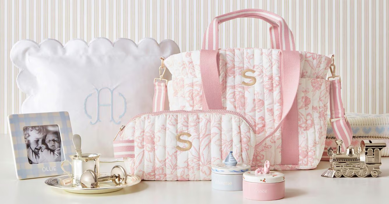 Block Print Tennis Tote | Mark and Graham