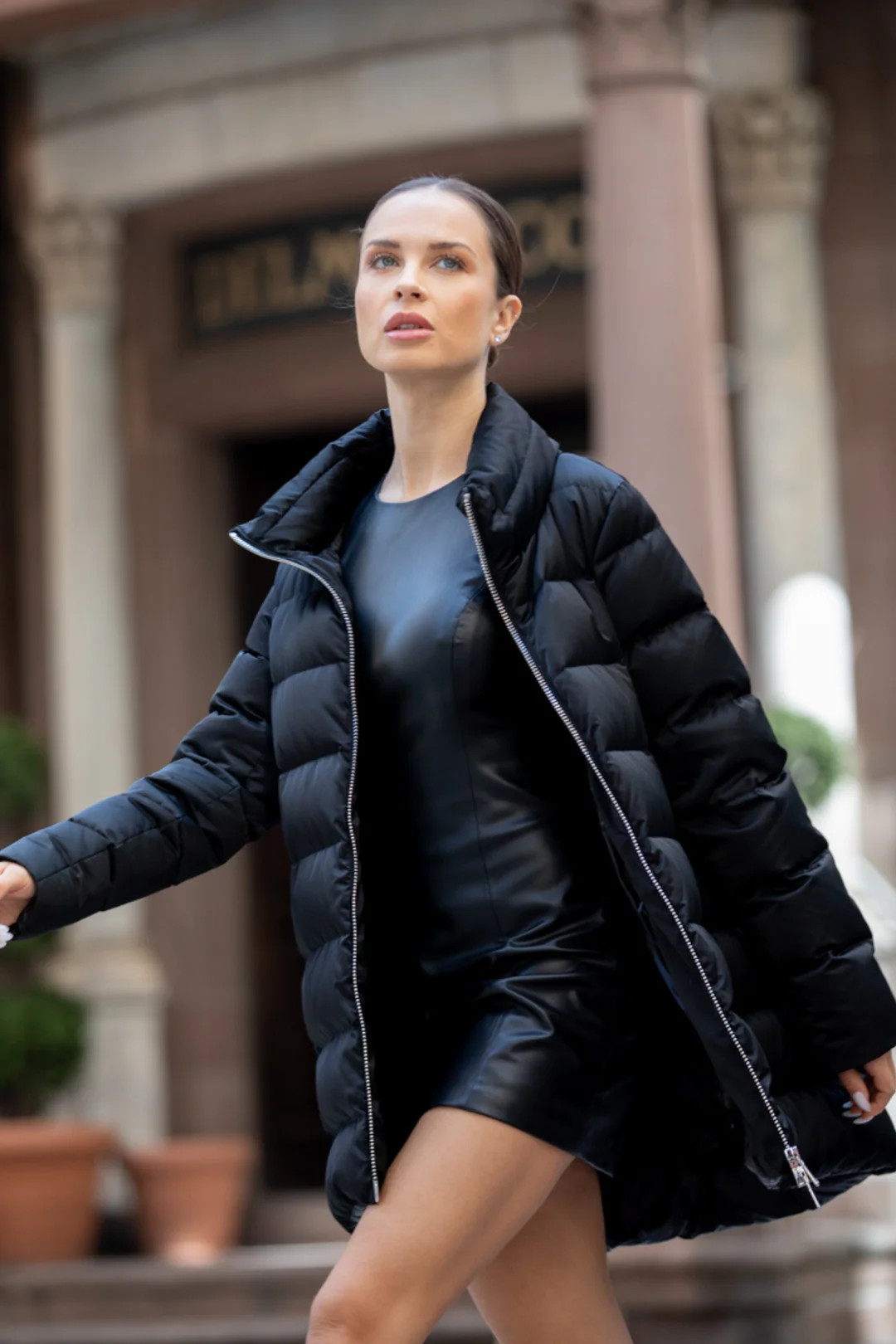 The Dorchester Down Coat with Chunky Zipper | Cotes of London