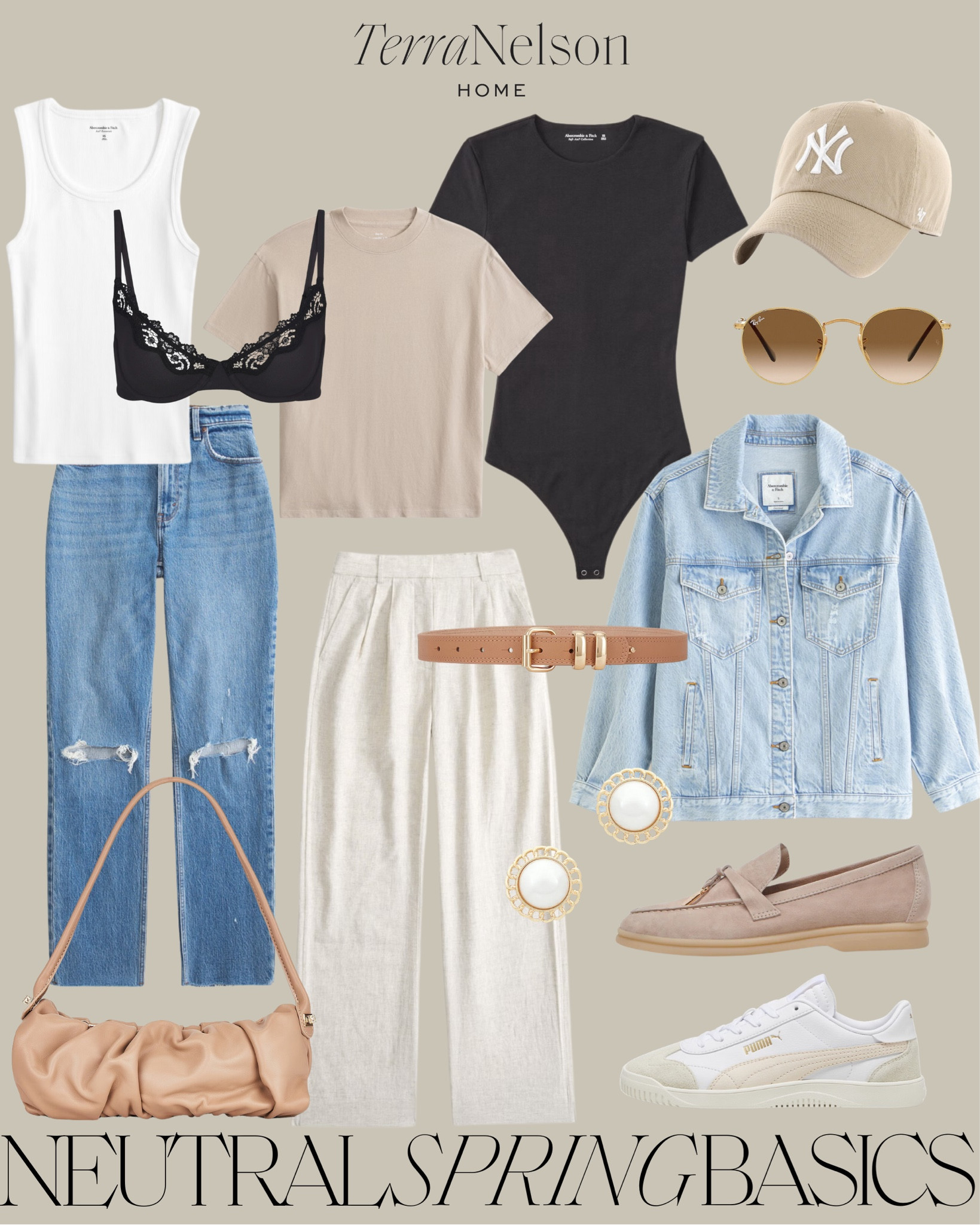 Neutral Spring Basics / Spring Outfits  / Neutral Bodysuits / White Tees / Neutral Wardrobe / Spring Boots / Spring Booties / Spring Denim / Spring Sweaters / Spring Cardigans / Spring Jackets / Spring Handbags / Baseball Hats / Faux Leather /  Neutral Sneakers / Neutral Flats / Spring Dresses / Abercrombie / Revolve / H&M / Aritzia / Adidas / Nordstrom 

#LTKstyletip #LTKshoecrush #LTKSeasonal