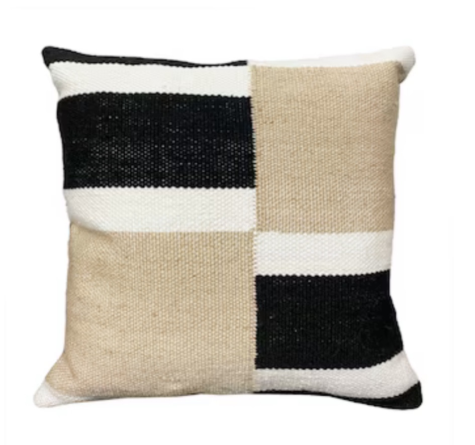 allen + roth Geometric Outdoor Throw Pillow
Black, Tan, White 

#LTKSeasonal #LTKSummerSales #LTKHome