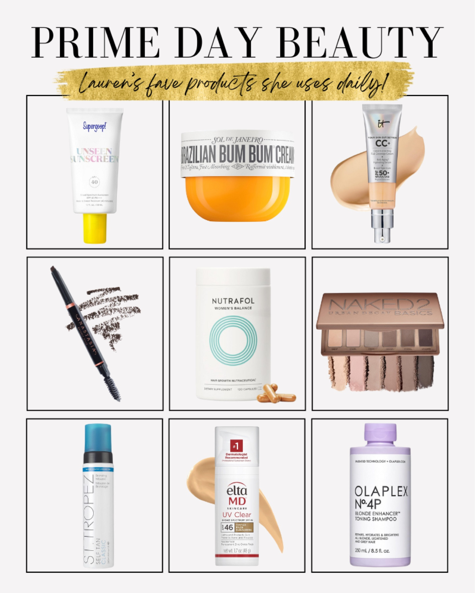 Prime Day Beauty Finds! This year it’s actually all stuff I use which is amazing. The nutrafol is my one new purchase that I’m excited to try !

#LTKFindsUnder50