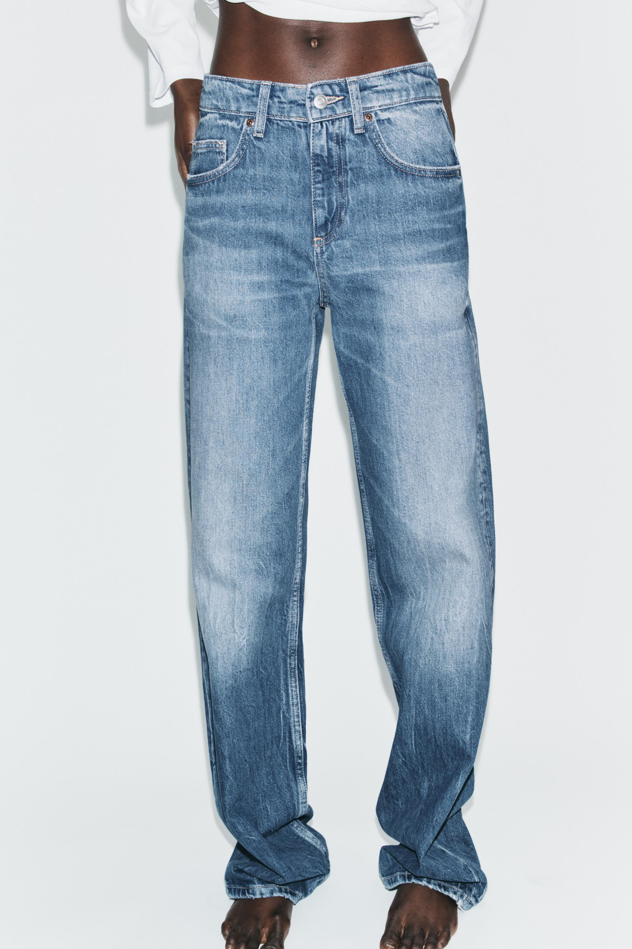 TRF WIDE-LEG HIGH-WAIST JEANS | Zara UK