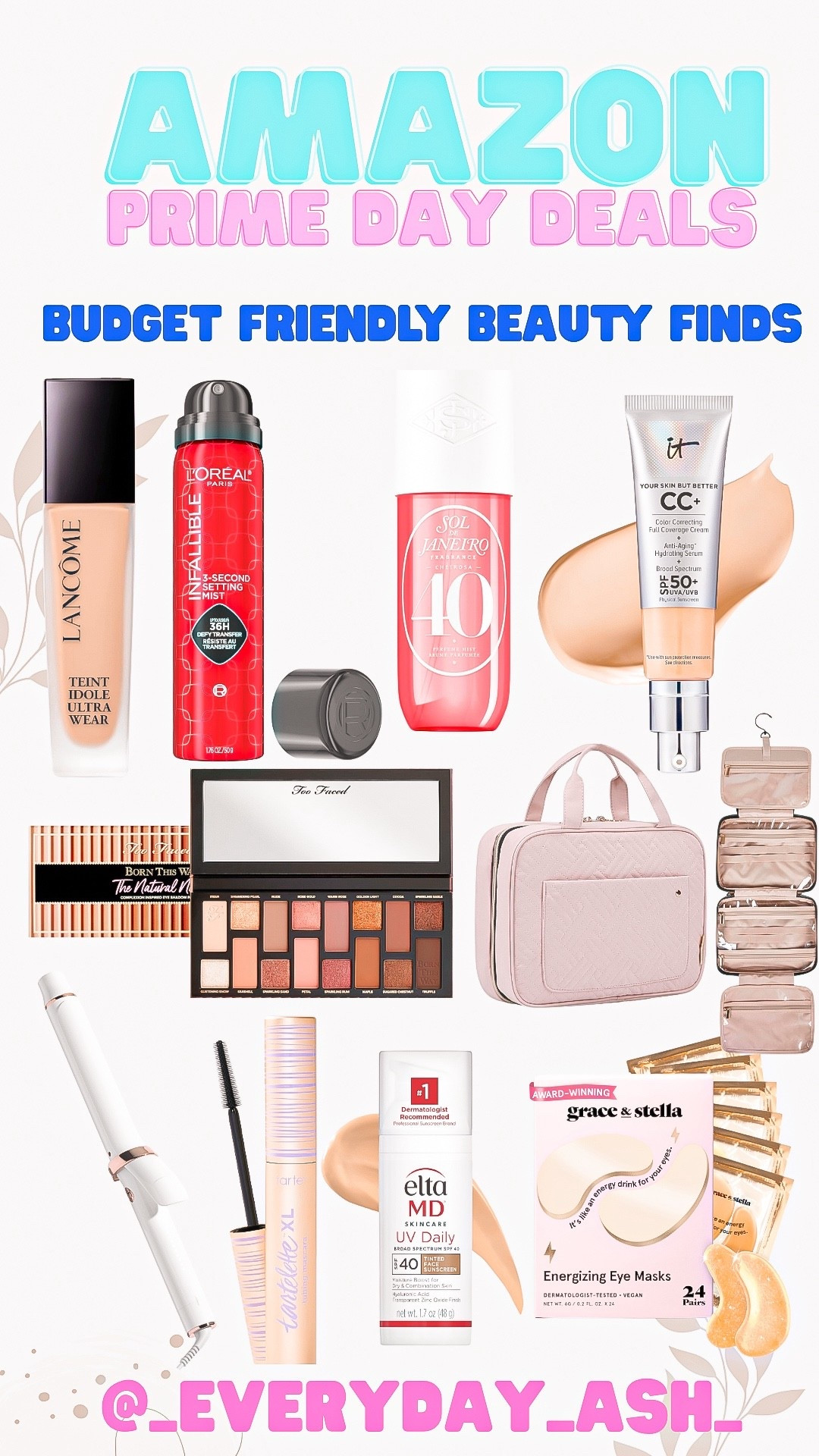 AMAZON PRIME DAY DEALS 🎉🎉

I own + love the toiletry bag, curling iron and mascara 

A few of these other items are in my cart 🛒 

Amazon beauty, makeup, setting spray, lancome, sol de janiero, perfume , eyeshadow, toiletry bag, eye patches  

#LTKBeauty #LTKFindsUnder100 #LTKSaleAlert