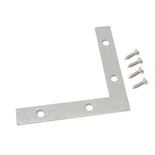 Everbilt (2-Pack) 4 in. Galvanized Flat Corner Brace 15109 - The Home Depot | The Home Depot