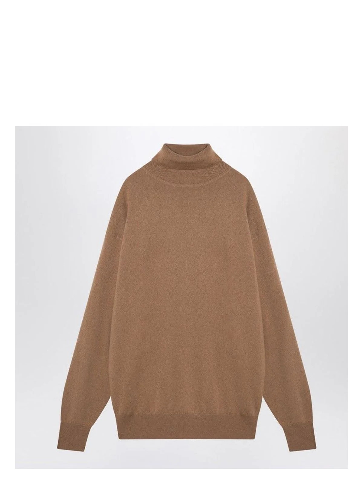 Dries Van Noten Women's Cashmere Turtleneck Jumper Sweater in Beige | Size XS | 0112159704 | LOZURI