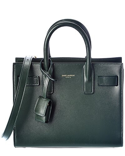 Saint Laurent Sac De Jour Nano Leather Tote | Gilt