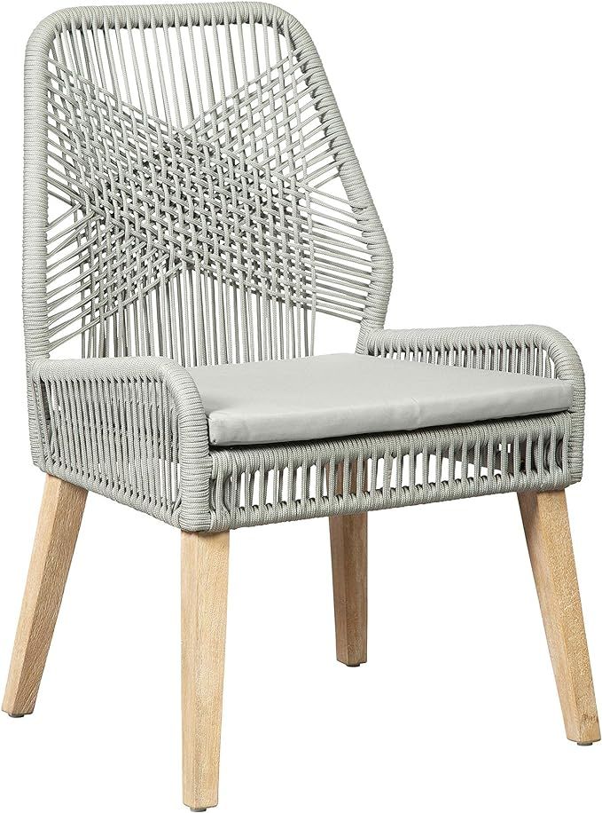 Coaster Sundance Cushion Seat Dining Chairs, Set of 2, Grey | Amazon (US)