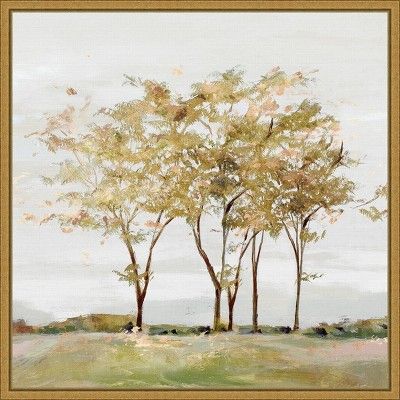 16" x 16" Golden Acre Wood by Isabelle Z Framed Canvas Wall Art - Amanti Art | Target