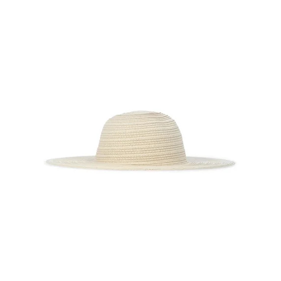 Time and Tru Women's Black Floppy Sun Hat with Wide Brim | Walmart (US)