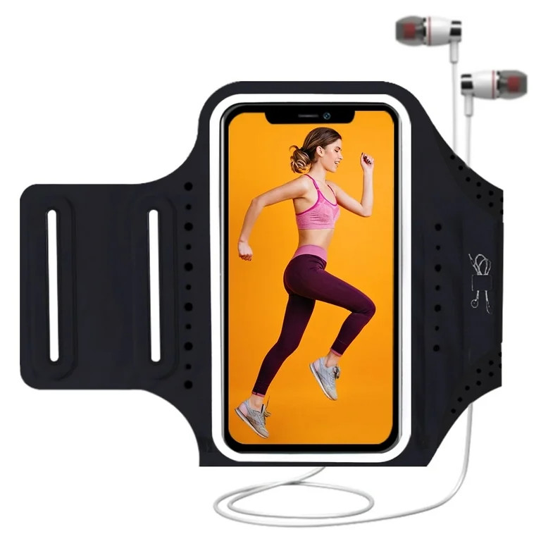 MATEPROX Sweatproof Cell Phone Armband, Running Phone Holder for iPhone 16 15 14 13 Pro XR SE S22... | Walmart (US)