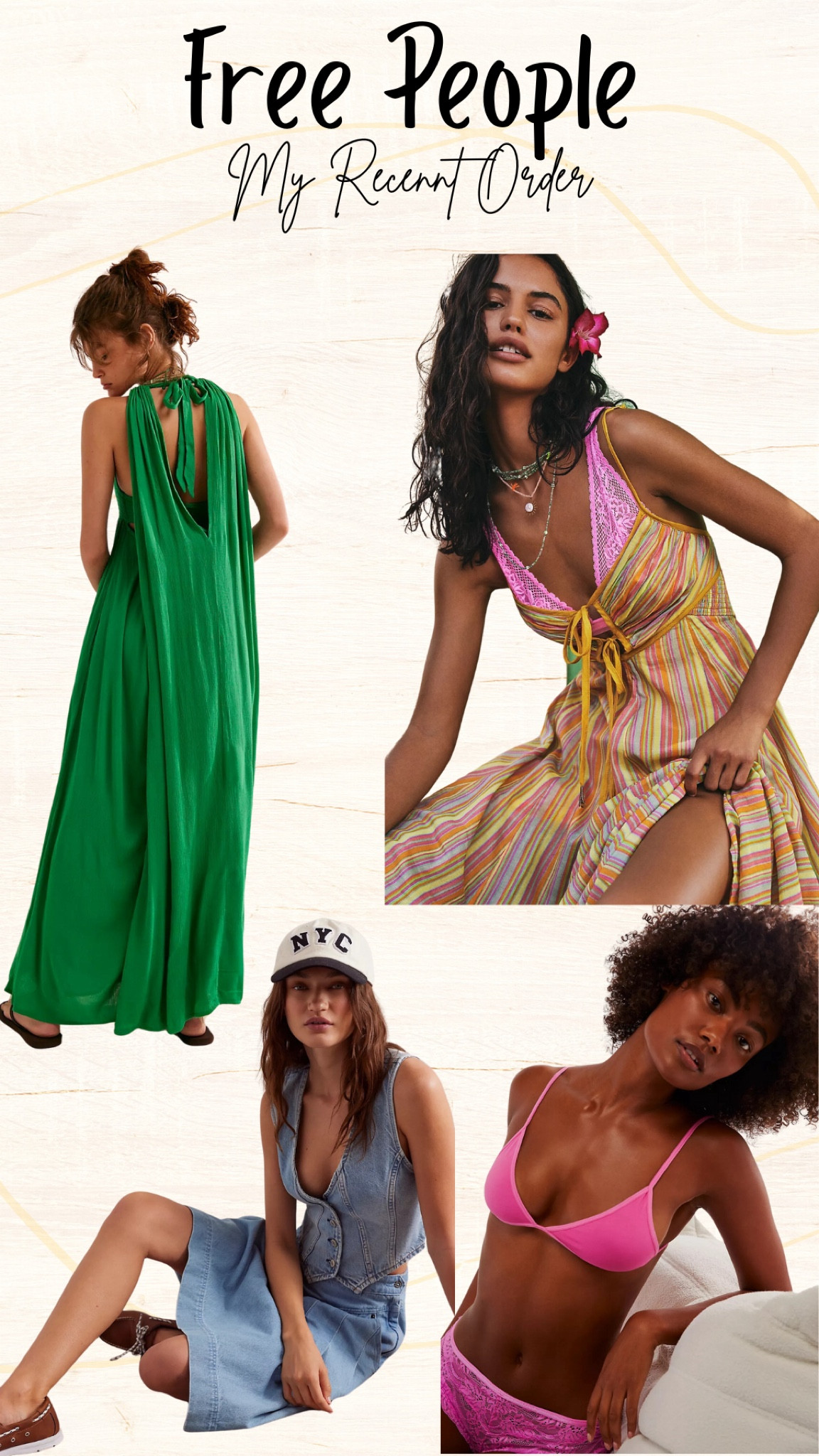 Free People: My Recent Order
.
.
.


#LTKSeasonal #LTKStyleTip #LTKTravel