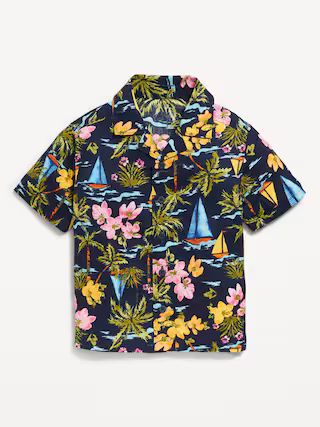 Matching Printed Short-Sleeve Camp Shirt for Toddler Boys | Old Navy (US)