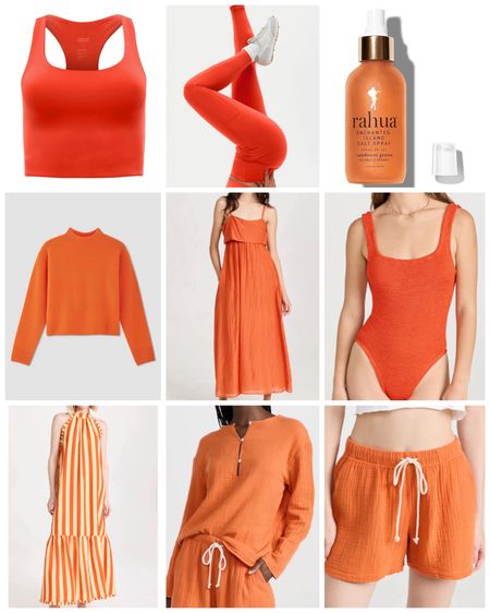 Lucky Zodiac Colors for 2024: Virgo Edit 🍊Orange is such a fun color that so often gets overlooked! Love this blood orange sustainable matching athletic set & this comfortable lounge set. Throw on this bright sweater with jeans & another pop of color or neutrals to ground your look  

#LTKfindsunder100 #LTKswim #LTKSeasonal