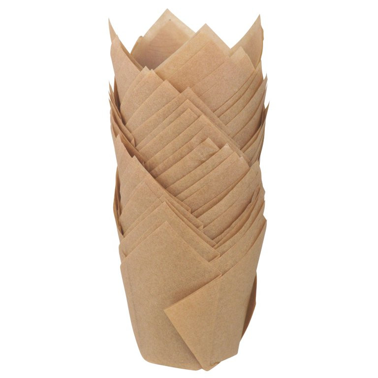 1.97 in Dia Bottom x 3.15 in H, 24 ct Tulip Baking Cup - Kraft, Everyday, Baking Cups, Way to Cel... | Walmart (US)