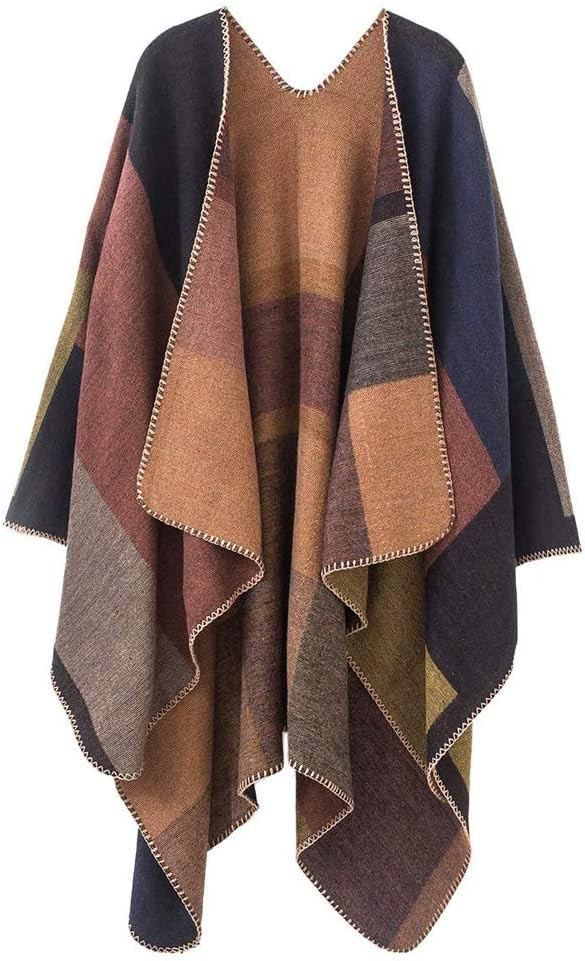 Anxingo Women's Poncho Cape Stylish Cloak Scarf Shawl Oversize Shawl Wrap for Women | Amazon (CA)